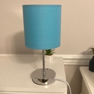 3 piece room decor-lamp, pencil holder, & 2 panel window treatments